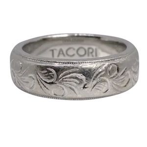 Genuine Tacori Sterling Silver Patterned Band Ring